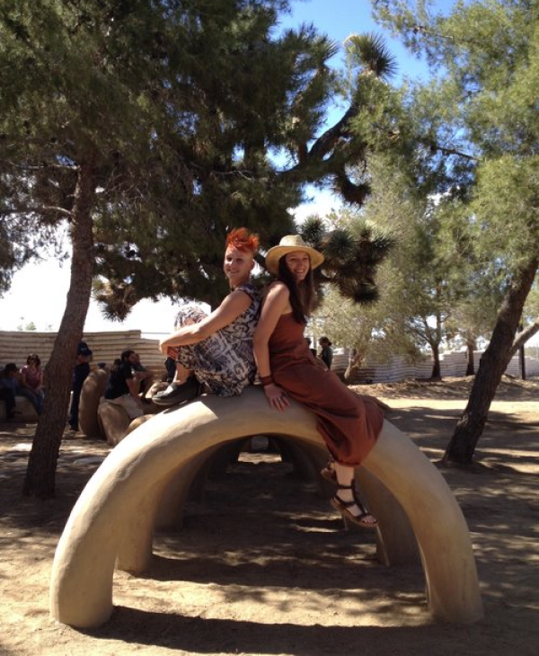 SuperAdobe Story: Laura and Caitlin's Sculpture Garden