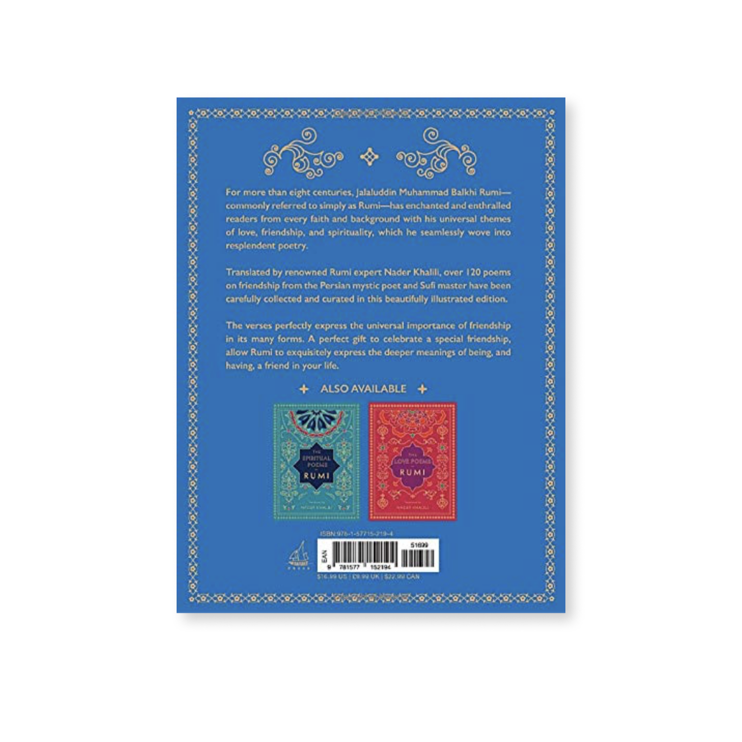 The Friendship Poems of Rumi Book